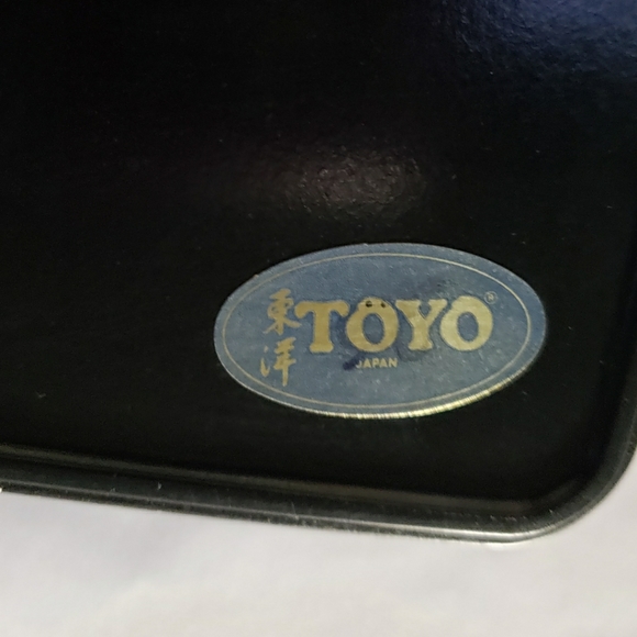 TOYO Black Lacquer 5 pc Snack Tray set - Picture 6 of 8